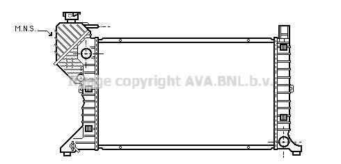 AVA QUALITY COOLING Радиатор, охлаждение двигателя MSA2300